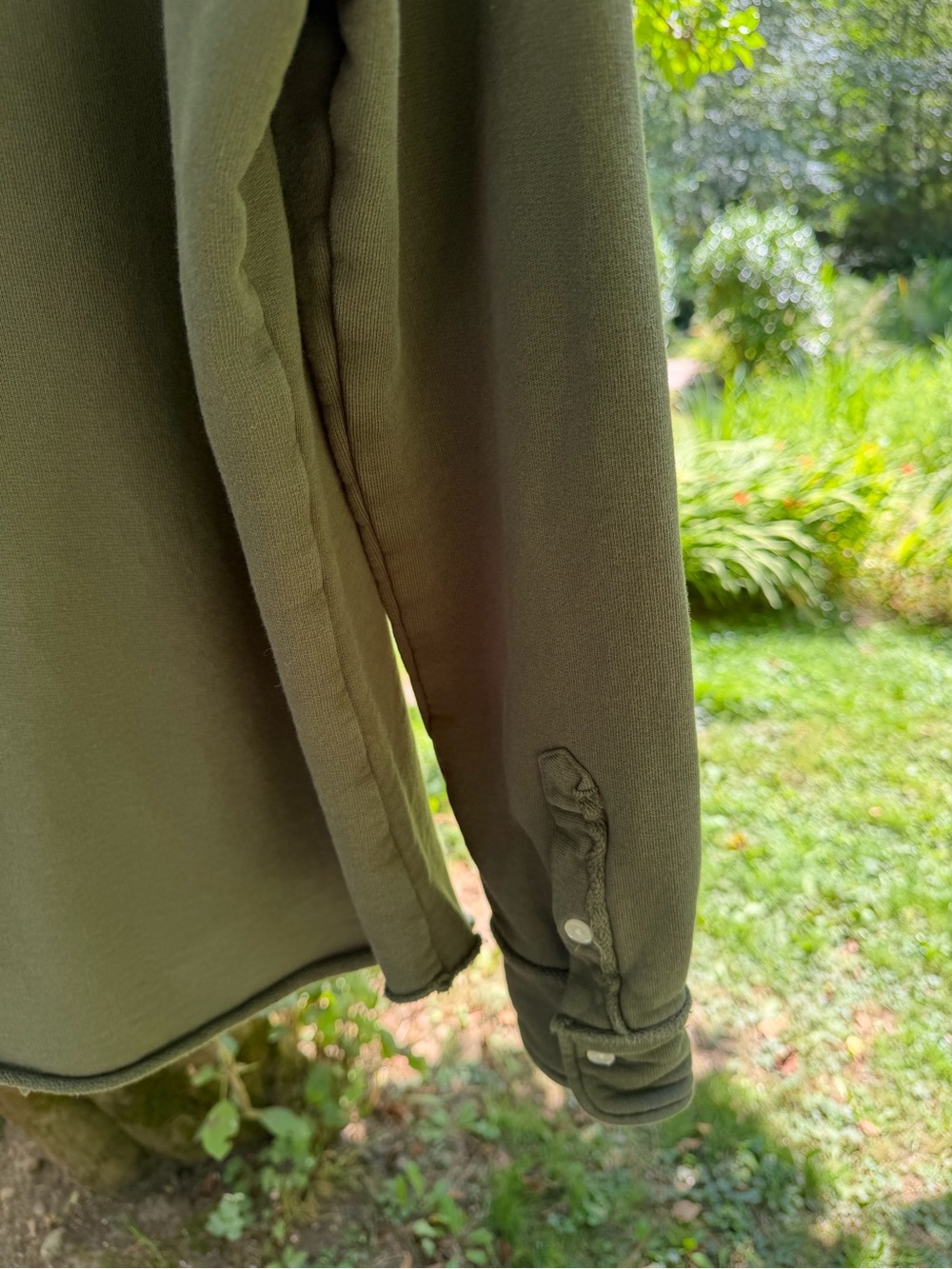 Frank & Eileen “”Eileen” fleece shirt in rosemary Large - Picture 4 of 5